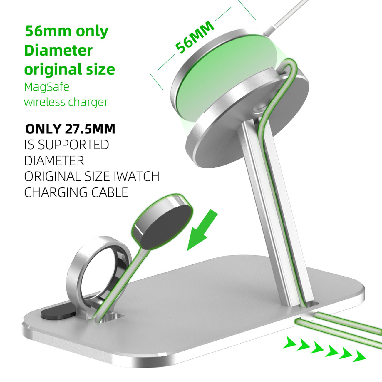 Storage Base Data Cable Watch Charging Stand