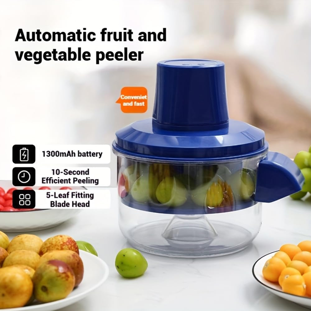 Electric Grape Peeling Machine, Rechargeable Automatic Vegetable Peeler, Fruit Peeler, Electric Garlic Peeler, Garlic Peeler Machine for Fruit, Vegetables